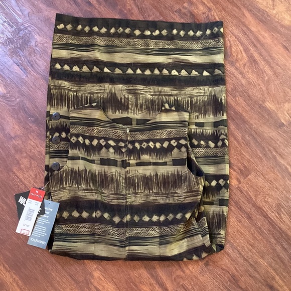 Y2K style Maxi dress size 10P neutral, unique, interesting print. R and K - Picture 3 of 7